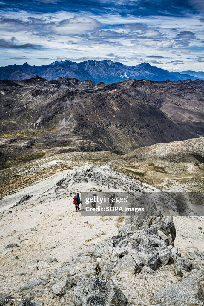 A view from the summit of Pico Pan de Azucar, with typical...