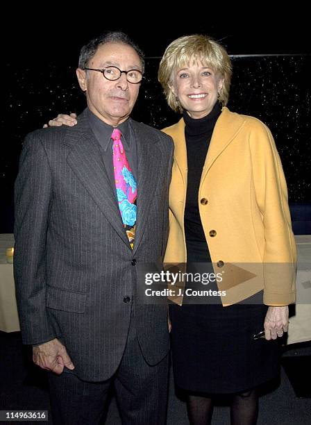 Peter Bart and Lesley Stahl during Peter Bart's "Dangerous Company" Book Release Party at Four Seasons Hotel in New York, New York, United States.