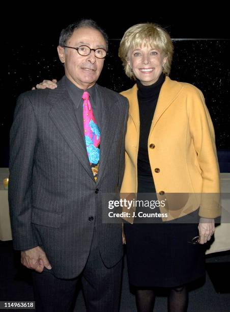 Peter Bart and Lesley Stahl during Peter Bart's "Dangerous Company" Book Release Party at Four Seasons Hotel in New York, New York, United States.