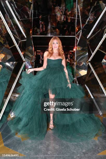 Palina Rojinski arrives at the "MAGNUM x Rita Ora" Party during the 72nd annual Cannes Film Festival on May 16, 2019 in Cannes, France.