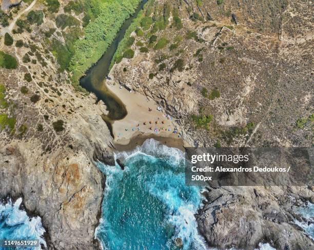big waves - ikaria island stock pictures, royalty-free photos & images