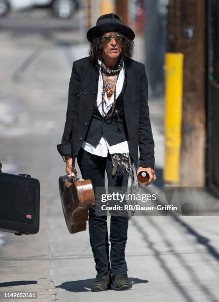 Aerosmith guitarist Joe Perry is seen at 'Jimmy Kimmel Live' on June 12, 2019 in Los Angeles, California.