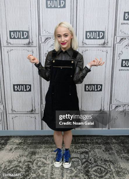 Sophia Anne Caruso visits Build Series to discuss "Beetlejuice" at Build Studio on May 16, 2019 in New York City.