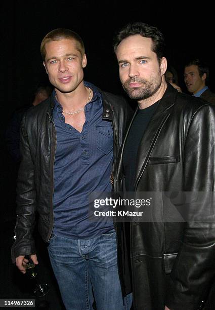Brad Pitt and Jason Patric during 2nd Annual Audi and Conde Nast Never Follow Campaign Honoring the Careers of Four Innovators at The Manhattan...