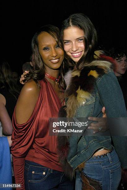 Iman and Adriana Lima during 2nd Annual Audi and Conde Nast Never Follow Campaign Honoring the Careers of Four Innovators at The Manhattan Center in...