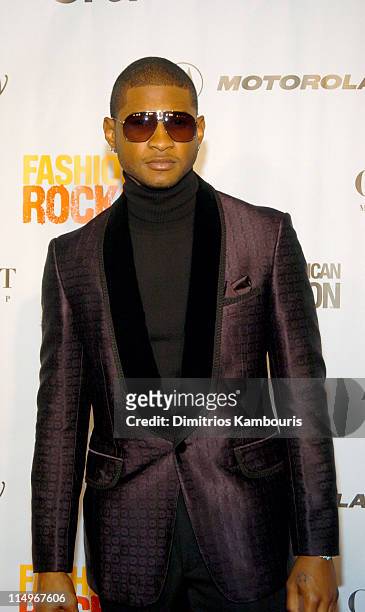 Usher during Conde Nast Media Group Presents Fashion Rocks 2004 - Arrivals at Radio City Music Hall in New York City, New York, United States.