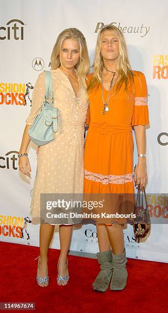 Theodora Richards and Alexandra Richards during Conde Nast Media Group Presents Fashion Rocks 2004 - Arrivals at Radio City Music Hall in New York...
