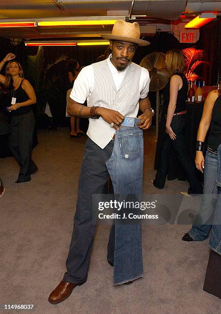 Andre 3000 with jeans from the from the Rock & Republic Denim Gift Collection