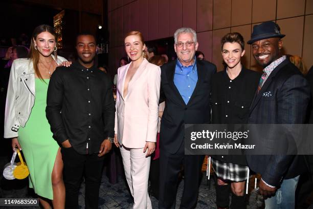 Perry Mattfeld, Daniel Ezra, Kennedy McMann, President of The CW Television Network Mark Pedowitz, Ruby Rose, and Taye Diggs attend the The CW...