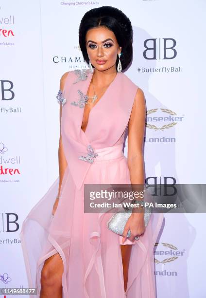 Leah Fletcher attending the Butterfly Ball Charity fundraiser held at the Grosvenor House Hotel London.