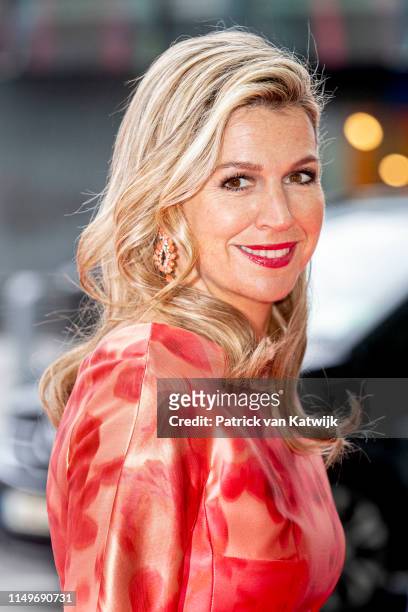 Queen Maxima of The Netherlands on June 13, 2019 in Dublin, Ireland. The King and Queen of The Netherlands are in Ireland for an three day state...