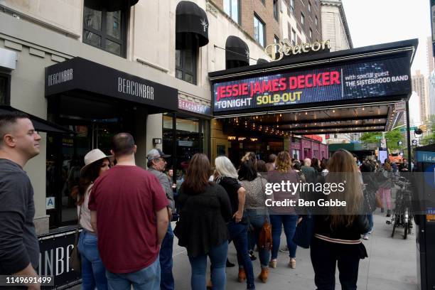 An external shot of the marquee during a Pre-Concert Party hosted by South Beach Diet for Jessie James Decker at the Beacon Theatre on May 16, 2019...