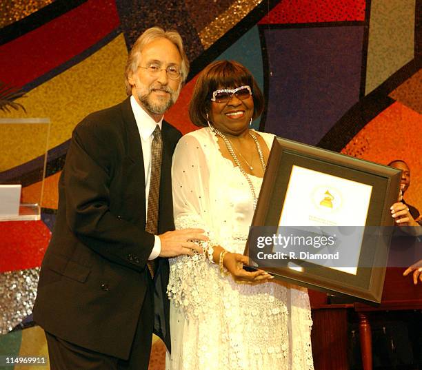 Neil Portnow and Albertina Walker during The Recording Academy Presents 2005 GRAMMY Salute to Gospel Music at West Angeles Church in Los Angeles,...