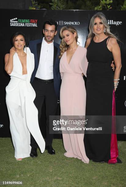 Eva Longoria, Aaron Diaz, Lola Ponce and Tiziana Rocca attend the Filming Italy Sardegna Festival 2019 Day 1 at Forte Village Resort on June 13, 2019...