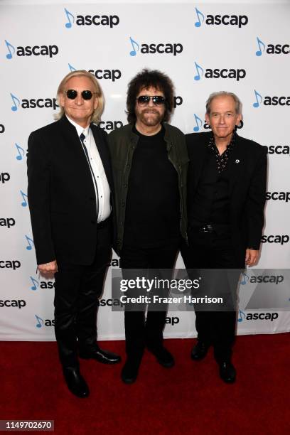 Joe Walsh, Jeff Lynne and Benmont Tench attend the 36th annual ASCAP Pop Music Awards at The Beverly Hilton Hotel on May 16, 2019 in Beverly Hills,...