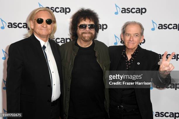 Joe Walsh, Jeff Lynne and Benmont Tench attend the 36th annual ASCAP Pop Music Awards at The Beverly Hilton Hotel on May 16, 2019 in Beverly Hills,...