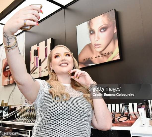 Nikkie Tutorials attends the Meet Marc Jacobs Beauty & Global Artistry Ambassador, Nikkie Tutorials at Sephora Times Square on June 13, 2019 in New...