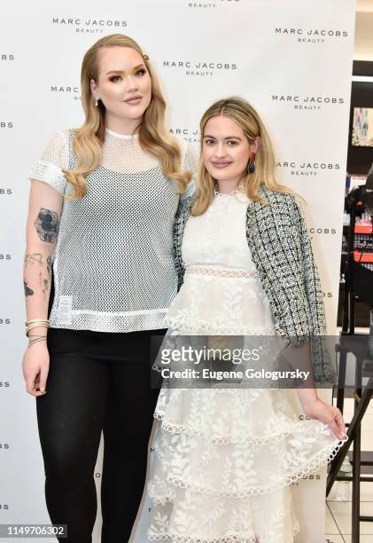 Nikkie Tutorials and Sarah Bray attend the Meet Marc Jacobs Beauty & Global Artistry Ambassador, Nikkie Tutorials at Sephora Times Square on June 13,...