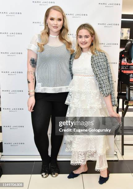 Nikkie Tutorials and Sarah Bray attend the Meet Marc Jacobs Beauty & Global Artistry Ambassador, Nikkie Tutorials at Sephora Times Square on June 13,...