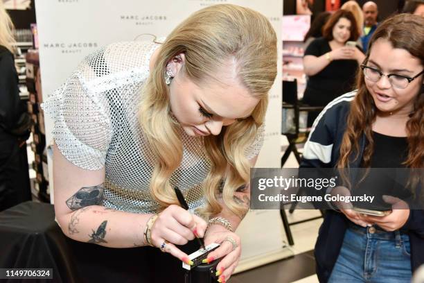 Nikkie Tutorials greets fans at the Meet Marc Jacobs Beauty & Global Artistry Ambassador, Nikkie Tutorials at Sephora Times Square on June 13, 2019...