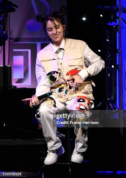 Billie Eilish performs onstage during the 36th annual ASCAP Pop Music Awards at The Beverly Hilton Hotel on May 16, 2019 in Beverly Hills, California.