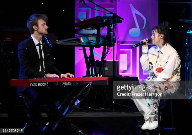 And Billie Eilish perform onstage during the 36th annual ASCAP Pop Music Awards at The Beverly Hilton Hotel on May 16, 2019 in Beverly Hills,...