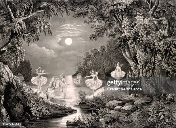 home of the fairies - fairy stock illustrations
