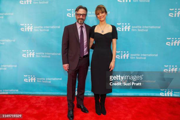 Actor Marc Maron and director Lynn Shelton attend the SIFF 2019 Opening Night Gala at McCaw Hall on May 16, 2019 in Seattle, Washington.