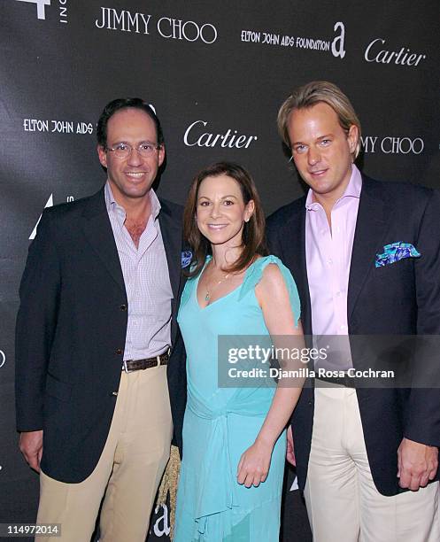 Andrew Saffir, Bettina Zilkha and Daniel Benedict during Celebration of "4 Inches" at The Cartier Mansion at The Cartier Mansion in New York City,...