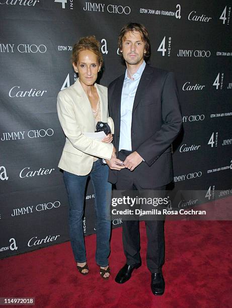 Naomi Kaltman and Chris Bowers during Celebration of "4 Inches" at The Cartier Mansion at The Cartier Mansion in New York City, New York, United...
