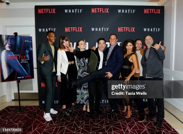 Cast and crew attend the premiere of Netflix's "What/If" at The London on May 16, 2019 in West Hollywood, California.