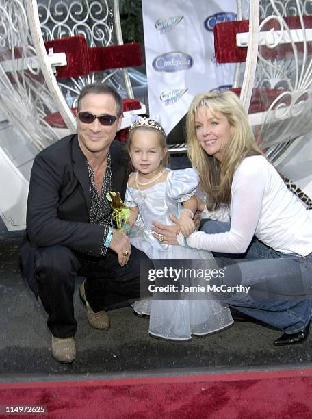 Clint Black, Lily Pearl and Lisa Hartman during Swiffer Wetjet Presents the "Cinderella" DVD Release and Royal Ball - Red Carpet at Ziegfeld Theatre...