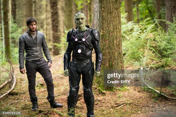Light-Years From Home" Episode 201 -- Pictured: Cameron Cuffe as Seg-El, Blake Ritson as Brainiac --