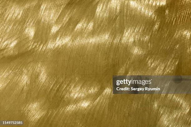 circular brushed metal background - brushed gold background foto e immagini stock