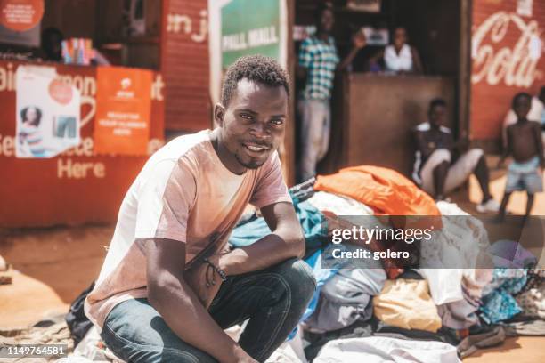 at the textile market in mzuzu - malawi stock pictures, royalty-free photos & images