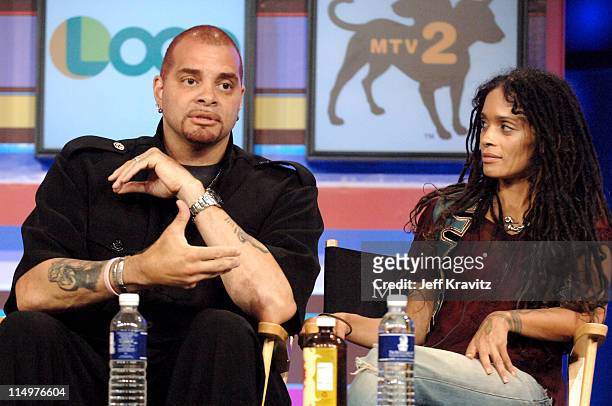 Sinbad and Lisa Bonet of "A Different World" during Comedy Central, TVLand, Nick and Nickelodeon Summer 2006 TCA Press Tour - Panel at Ritz-Carlton...