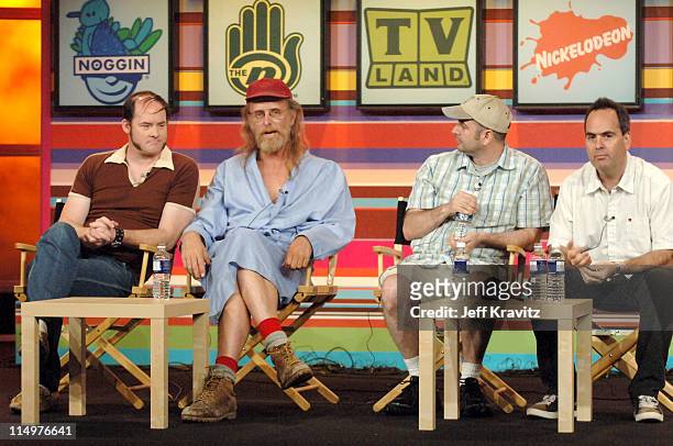 David Koechner, Dave "Gruber" Allen, Norm Hiscock and Donick Cary of "Naked Trucker"