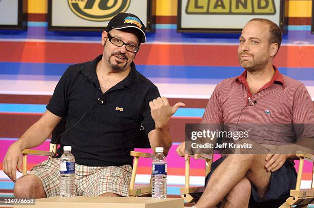 David Cross and H. Jon Benjamin of "Freak Show" during Comedy Central, TVLand, Nick and Nickelodeon Summer 2006 TCA Press Tour - Panel at...