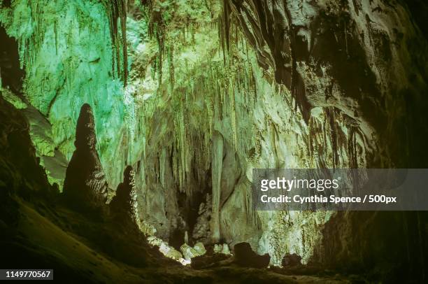carlsbad cavern scene - carlsbad caverns national park stock-fotos und bilder