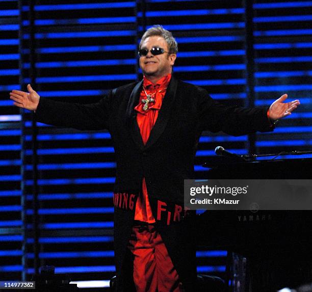 Sir Elton John during Conde Nast Media Group Kicks Off New York Fall Fashion Week with 3rd Annual Fashion Rocks - Show at Radio City Music Hall in...