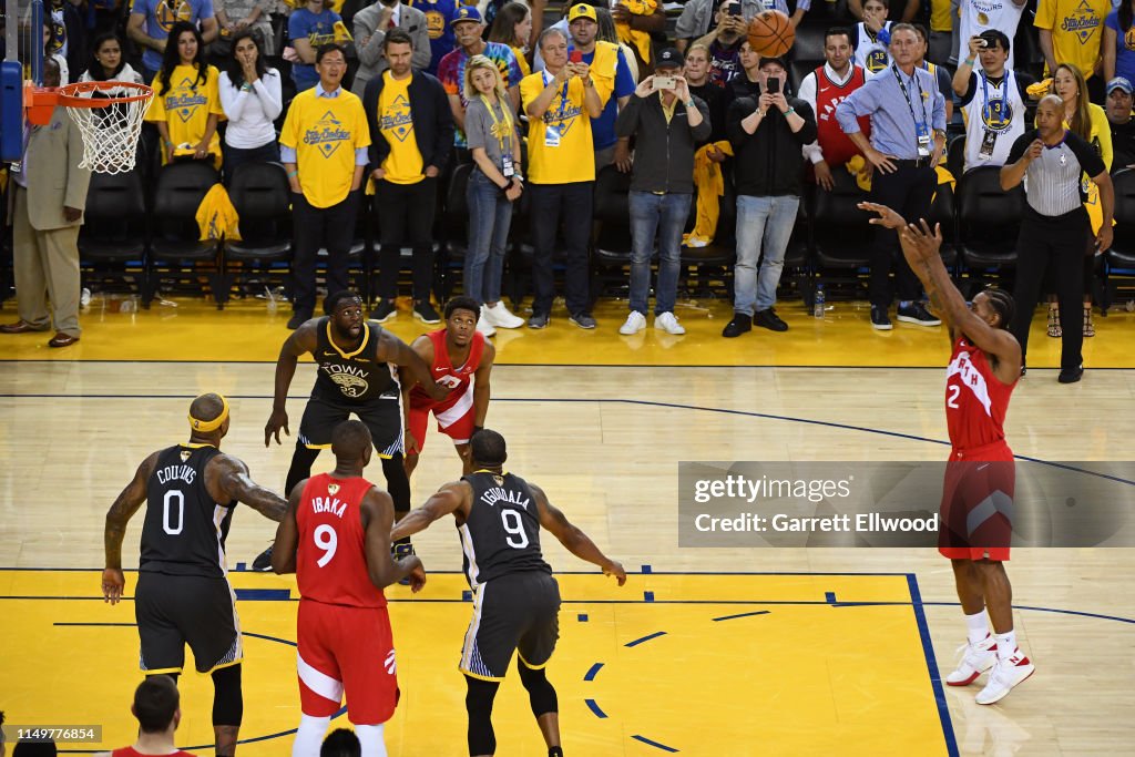 2019 Raptors Shot Kawhi Leonard of the Toronto Raptors makes the foul shot to win Game ...