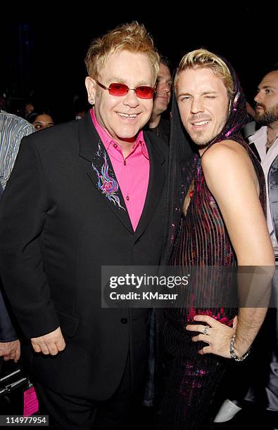 Sir Elton John and Jake Shears of Scissor Sisters during Conde Nast Media Group Kicks Off New York Fall Fashion Week with 3rd Annual Fashion Rocks -...