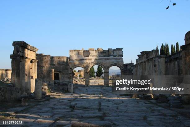 hierapolis - turkey - hierapolis stock pictures, royalty-free photos & images