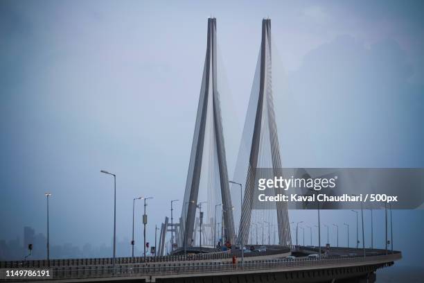 sea link - mumbai bridge stock pictures, royalty-free photos & images