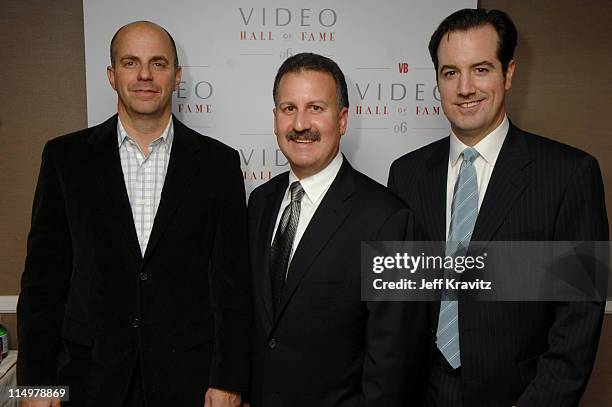 Craig Kornblau , President of Universal Studios Home Entertainment is pictured with fellow 2006 Video Hall of Fame inductees Producer Neal H. Moritz...