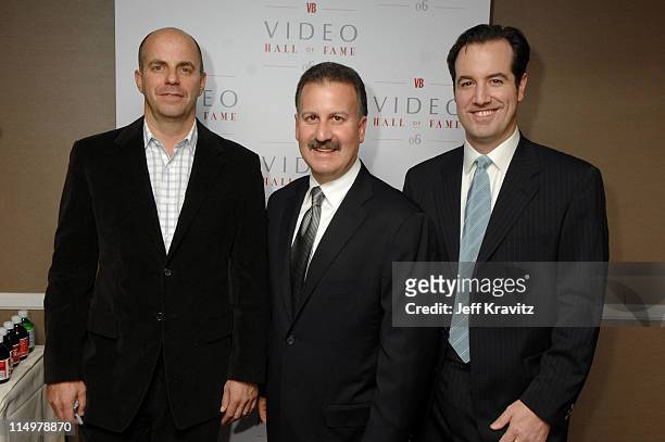 Craig Kornblau , President of Universal Studios Home Entertainment is pictured with fellow 2006 Video Hall of Fame inductees Producer Neal H. Moritz...