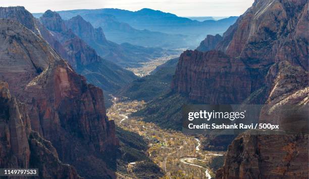 zion valley - angels crest stock pictures, royalty-free photos & images