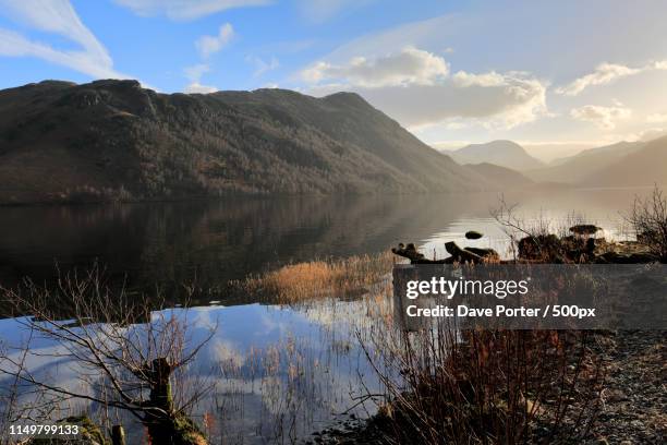 spring view of ullswater from glenridding, lake district nationa - north west province south africa stock pictures, royalty-free photos & images