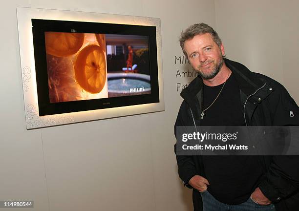 Aidan Quinn with Millionth Ambilight Flat TV during 2007 Park City - Philips Lounge at Village at the Lift - Day 6 at Philips Lounge in Park City,...