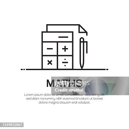 數學向量線圖示-簡單的細線圖示, 優質的品質設計項目 數學向量線圖示-簡單的細線圖示, 優質的品質設計項目